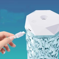 Verk 24543 Multifunkčný zvlhčovač vzduchu, krištáľová lampa, 1000 ml