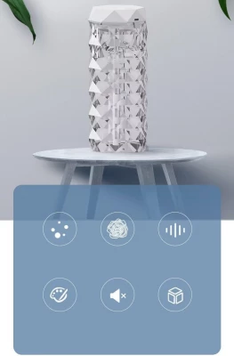 Verk 24543 Multifunkčný zvlhčovač vzduchu, krištáľová lampa, 1000 ml