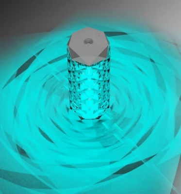 Verk 24543 Multifunkčný zvlhčovač vzduchu, krištáľová lampa, 1000 ml