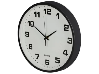 Verk 27069 Nástěnné hodiny analogové 30 cm černé