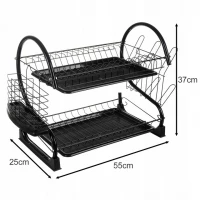 Ruhhy 24634 Patrový odkapávač na nádobí černý