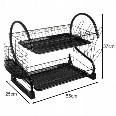 Ruhhy 24634 Patrový odkapávač na nádobí černý
