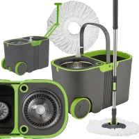Verk 27077 Rotačný mop 360 turbo + vedro šedý