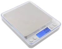 Ruhhy 3465 Kuchyňská váha digitální 0,1 g - 2 kg stříbrná