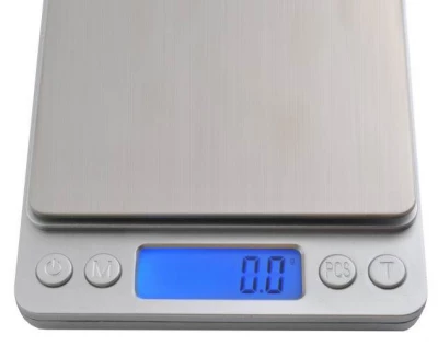 Ruhhy 3465 Kuchynská váha digitálna 0,1 g - 2 kg strieborná