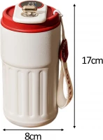 AFF 4211 Termohrnek LCD Coffee 450 ml, bílá