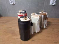AFF 4211 Termohrnek LCD Coffee 450 ml, bílá