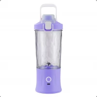 Verk 07296 Láhev se Smoothie mixérem LED RGB, 600 ml fialová