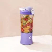 Verk 07296 Láhev se Smoothie mixérem LED RGB, 600 ml fialová