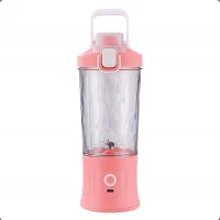 Verk 07296 Láhev se Smoothie mixérem LED RGB, 600 ml fialová