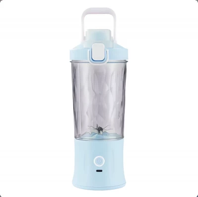 Verk 07296 Fľaša so Smoothie mixérom LED RGB, 600 ml svetlo modrá