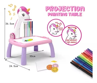 Verk 18289 Projektor na malování s příslušenstvím, modrý