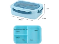 Verk 07270 Svačinový box s příborem 1000 ml, modrý 