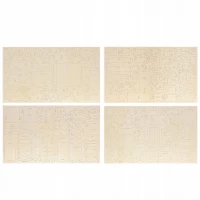 Kruzzel 23542 Puzzle 3D dřevěný nábytek pro panenky, 34 ks