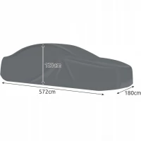 Xtrobb 25273 Ochranná plachta na auto XXL 570 x 180 x 120 cm, šedá
