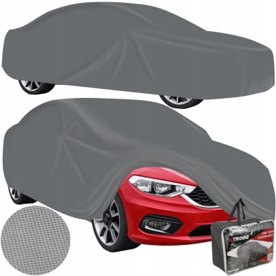 Xtrobb 25273 Ochranná plachta na auto XXL 570 x 180 x 120 cm, šedá