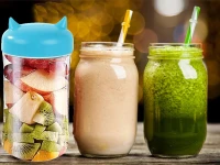 Verk 07267 Prenosný smoothie mixér 380 ml modrý