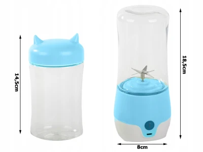 Verk 07267 Prenosný smoothie mixér 380 ml modrý