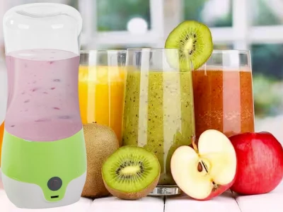 Verk 07267 Prenosný smoothie mixér 380 ml modrý