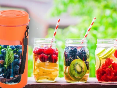 Verk 07305 Prenosný smoothie mixér 450 ml oranžový