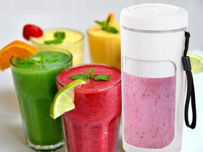 Verk 07305 Přenosný smoothie mixér 450 ml, šedobílý