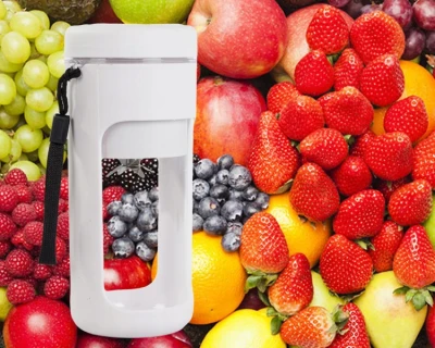 Verk 07305 Přenosný smoothie mixér 450 ml, šedobílý