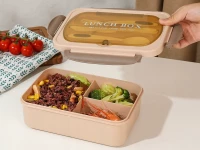 Verk 07270 Svačinový box s příborem 1000 ml, hnědý