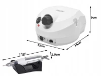 Verk 24496 Bruska na nehty s nástavci 35000 rpm, bílá