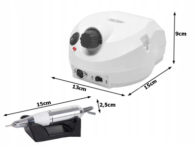 Verk 24496 Bruska na nehty s nástavci 35000 rpm, bílá