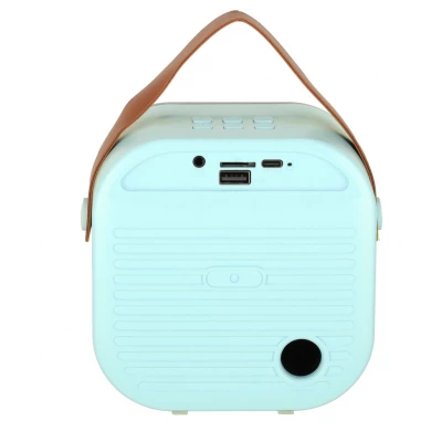 KIK KX3378 Karaoke Bluetooth reproduktor 10 W, 2x bezdrátový mikrofon, modrá