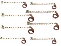 KIK KX3351 Sněhové řetězy na kola protiskluzové, 16,5 - 26,5 cm, 8 ks