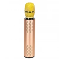 KIK KX3382 Karaoke Bluetooth mikrofon, 2000mAh zlatý