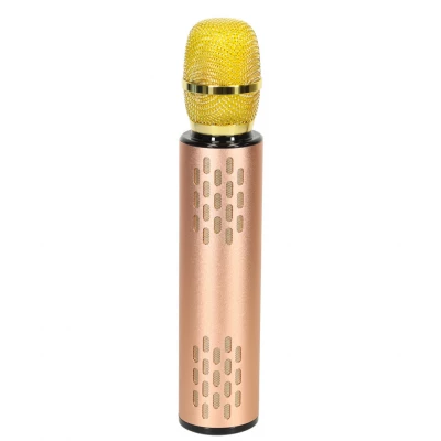 KIK KX3382 Karaoke Bluetooth mikrofon, 2000mAh zlatý