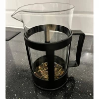 Ruhhy 24565 Konvice na kávu, French press, čaj 1000 ml sklo 