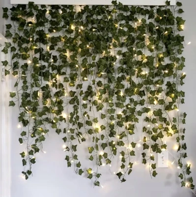 Gardlov 24538 Závěsný břečťan drobnolistý s osvětlením, umělý, 50 LED, 25 m