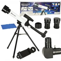 KIK KX3642 Dětský astronomický teleskop 50mm bílý