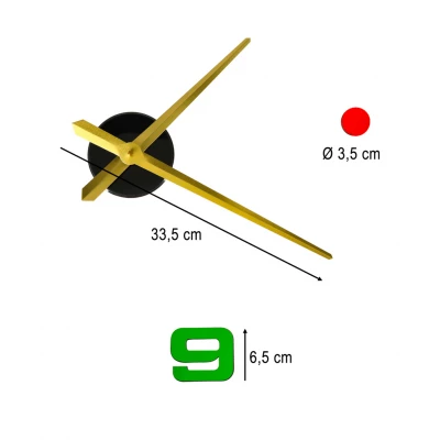 KIK KX3517 Dizajnové nalepovacie hodiny s farebnými číslicami 80-90 cm