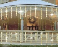 Gordon G367 Vánoční dekorativní osvětlení rampouchy, 40 LED, teplá bílá + ovladač 