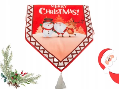 Verk 26256 Vánoční běhoun na stůl 205 x 35 cm červený