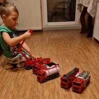 Kruzzel 24631 Velká sada hasičských vozů, 6 ks