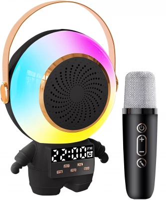 Verk 27312 Karaoke Bluetooth reproduktor 5 W, 2x bezdrátový mikrofon, bílý