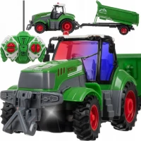 Kruzzel 24591 RC traktor se sklápěcím přívěsem 1:24