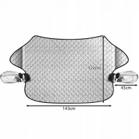 Xtrobb 22961 Magnetická clona na auto proti mrazu a slunci 143 x 122 cm