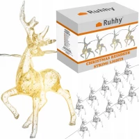 Ruhhy 24955 Svetelný záves Sobi 10 LED teplá biela