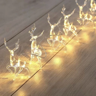 Ruhhy 24955 Svetelný záves Sobi 10 LED teplá biela