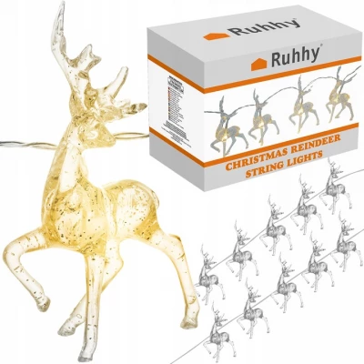 Ruhhy 24955 Svetelný záves Sobi 10 LED teplá biela