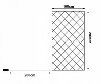 Verk 26204 Vianočná svetelná sieť - 100 LED, IP44, 1x2 m, teplá biela