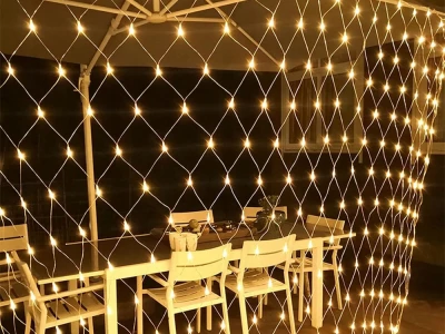Verk 26204 Vianočná svetelná sieť - 100 LED, IP44, 1x2 m, teplá biela