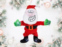 Verk 26287 Tancujúci a spievajúci Santa Claus na okno 30 cm