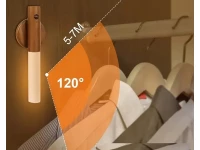 Verk 27191 Nástenná LED lampa magnetická s pohybovým senzorom svetlo hnedá